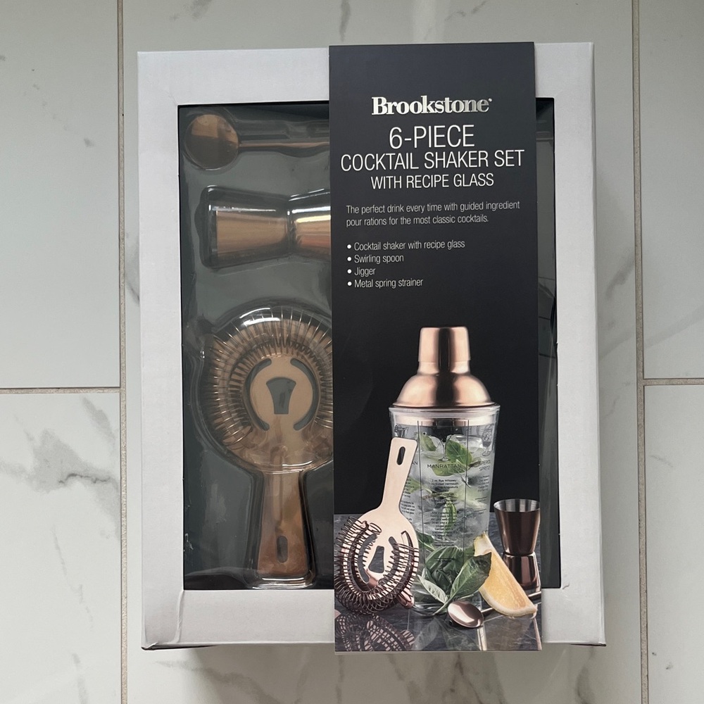Brookstone 6-Piece Cocktail Shaker Set